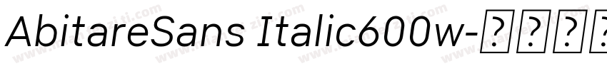 AbitareSans Italic600w字体转换